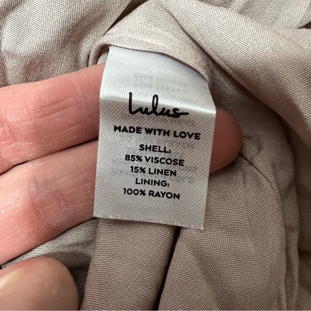 NWT Lulu’s Sister Moon Mauve Embroidered Swing Dress Medium - Picture 5 of 7